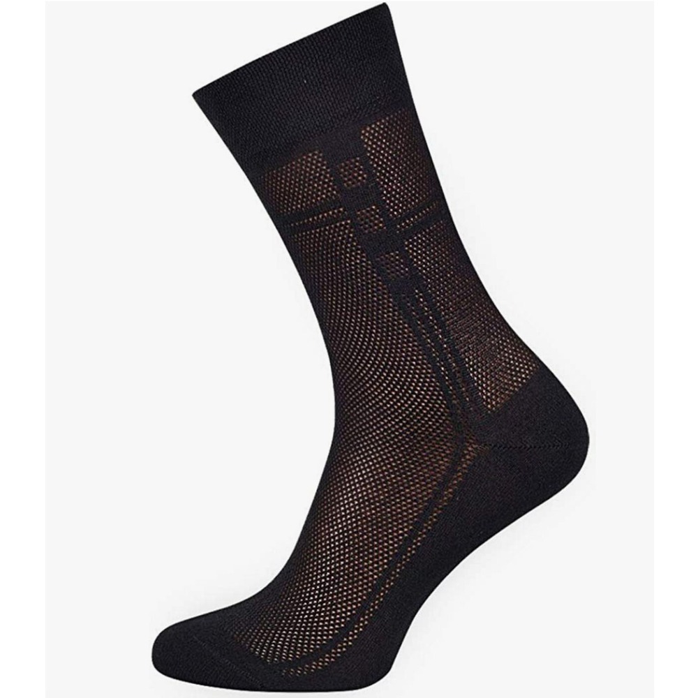 Breathable Mens Cotton Size 9-11 L Dress Socks Ultra Thin Socks for Mens 5 Pack